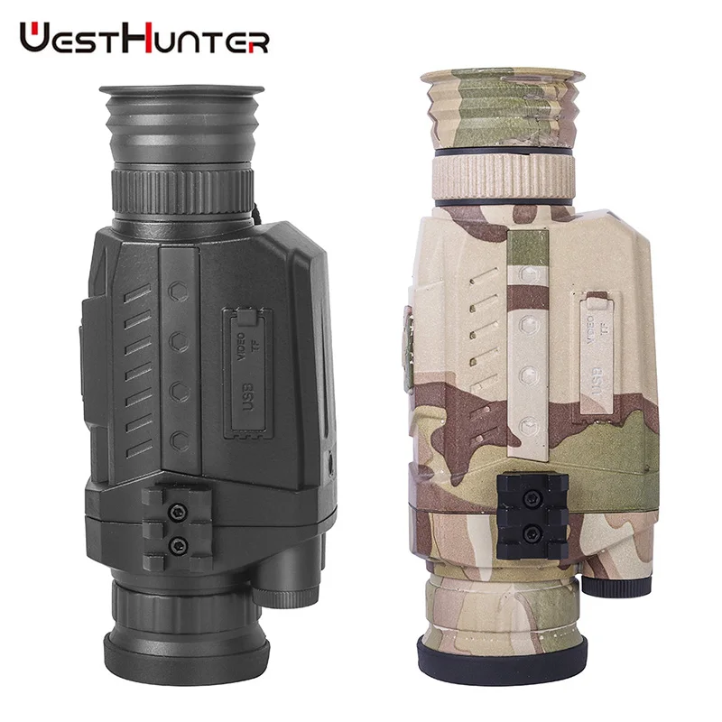 

Handheld Digital Night Vision Monocular Telescope Tactical Infrared Hunting Camera Scope for Outdoor Camping Camouflage/Black