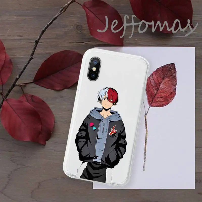 

Hero Academia hot anime Phone Case Transparent for iPhone 11 12 mini pro XS MAX 8 7 6 6S Plus X 5S SE 2020 XR