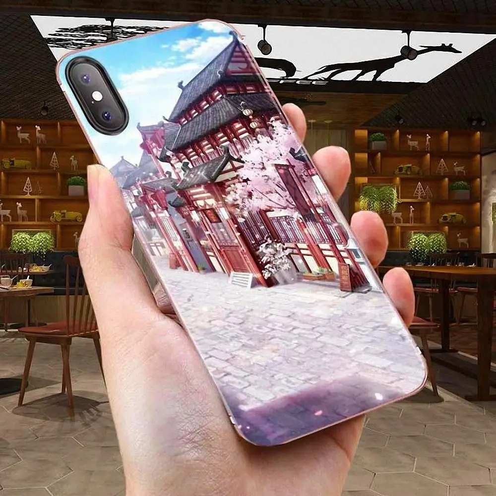 For Xiaomi Redmi 3 3S 4 4A 4X 5 6 6A 7 K20 Note 2 5A Plus Pro Soft TPU Case Mobile Anime Cherry Blossom Girl | Мобильные телефоны и