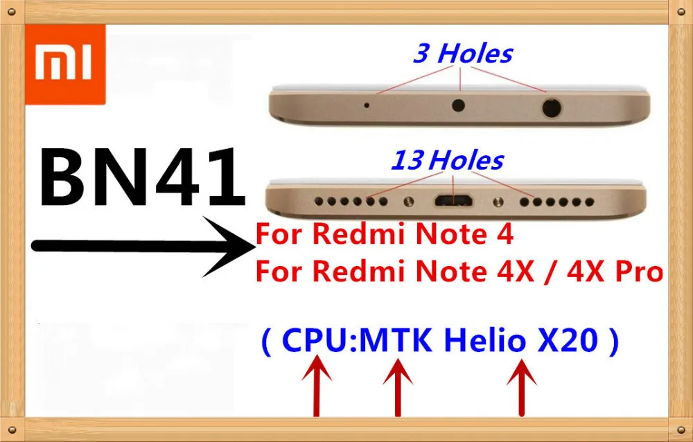 Xiao mi аккумулятор для телефона для Xiaomi Redmi Note 4 5 4X3 Pro 3S 3X 4X mi 5 4A Note 5A/Pro 5 Plus Сменные Аккумуляторы