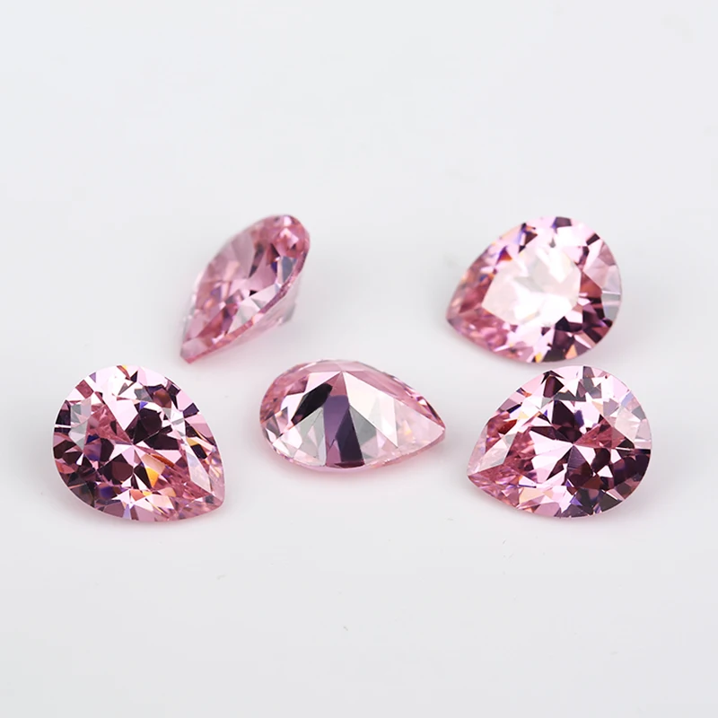 10 шт./лот 2x3 13x18mm AAAAA Кубический Цирконий Камень Груша Форма бриллиантовой огранки