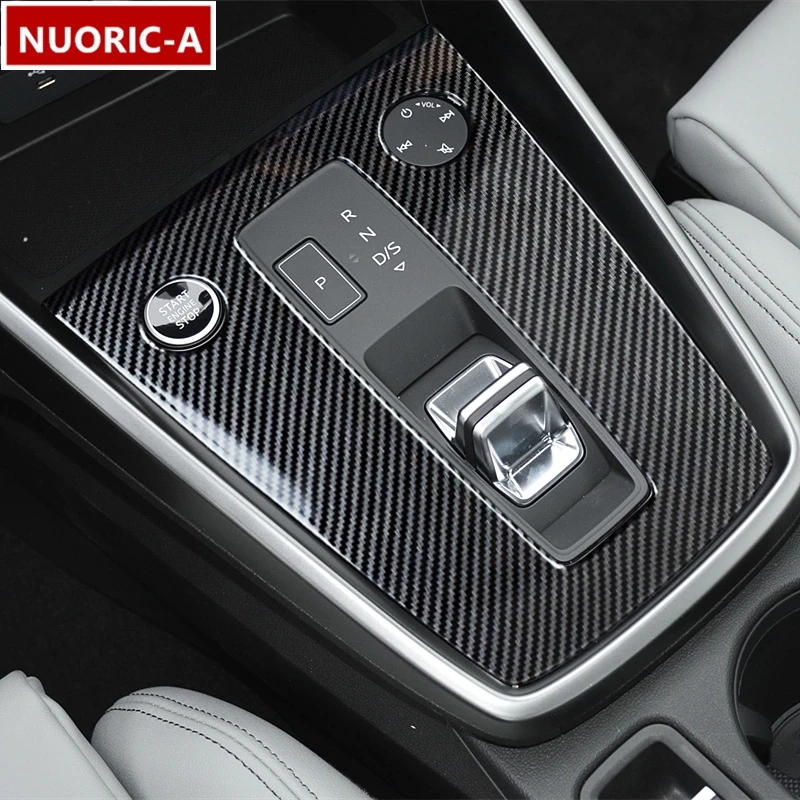 

Декоративная панель переключения передач для центральной консоли Audi A3 2021 LHD, аксессуары для интерьера автомобиля из углеродного волокна