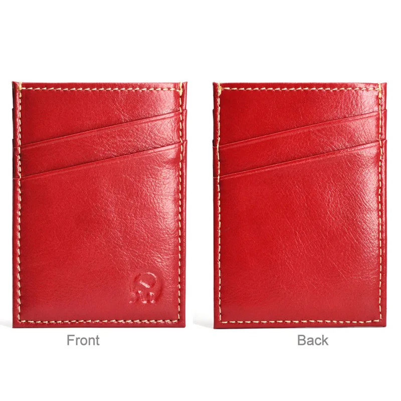 2019 новые тонкие кожаные визитные карточки Для мужчин кошелек Бизнес держатель