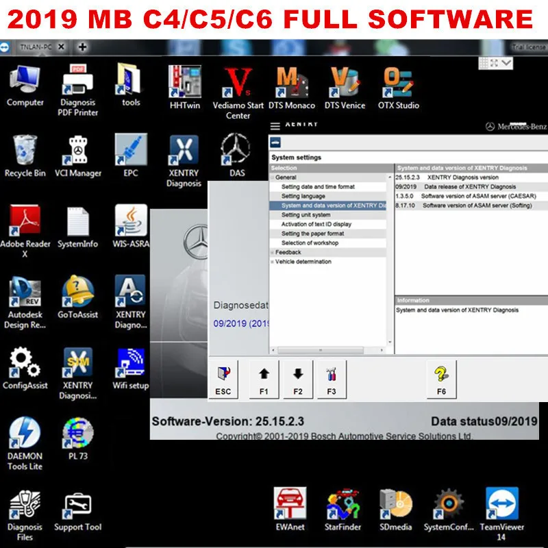 2019 09 xentry CF 19 i5 4 Гб с последним полным программным обеспечением c4/c5 CF19 320 ГБ HHD для MB