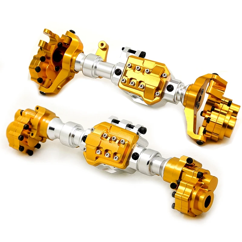 

Rear+Front Portal Axle Housing for 1/10 RC Crawler Traxxas TRX-4 Defender Bronco G500 Metal Upgrade Parts