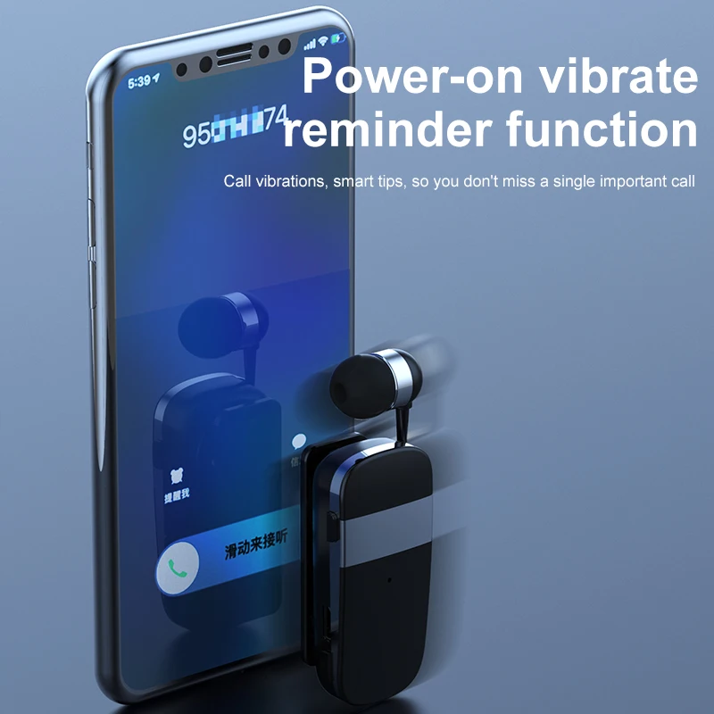 best new k53 mini wireless bluetooth earphone call remind vibration sport headphone clip headset pk f990 f910 f920 free global shipping
