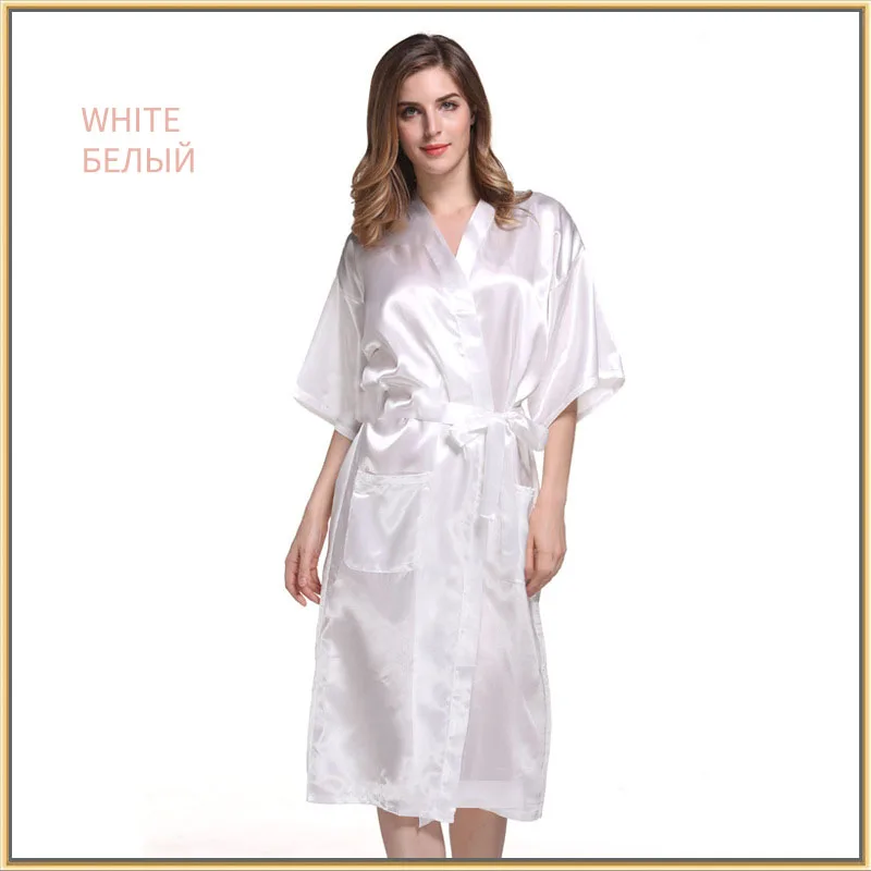Атласный Свадебный халат для невесты подружки сексуальное ночное платье