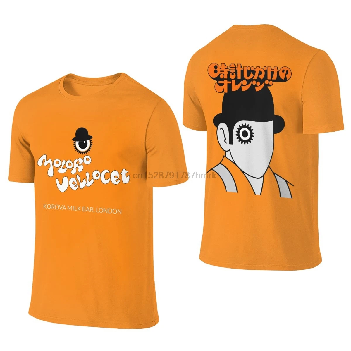 Заводной оранжевый Moloko Velloce тройник мода Crewneck Лидер продаж мужские ретро