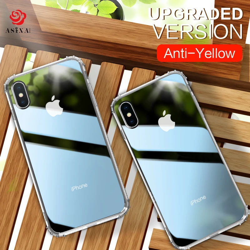 ASINA прозрачный ТПУ чехол для iPhone X XS XR Max 8 7 6 6S Plus роскошный противоударный бампер