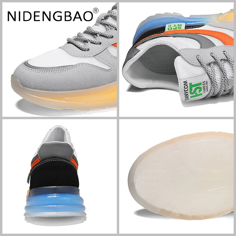 Men's Sneakers Running Shoes Mesh Breathable Damping Soft Sole Outdoor Walking Jogging Casual Sports Shoes Tenis Masculino 39-44