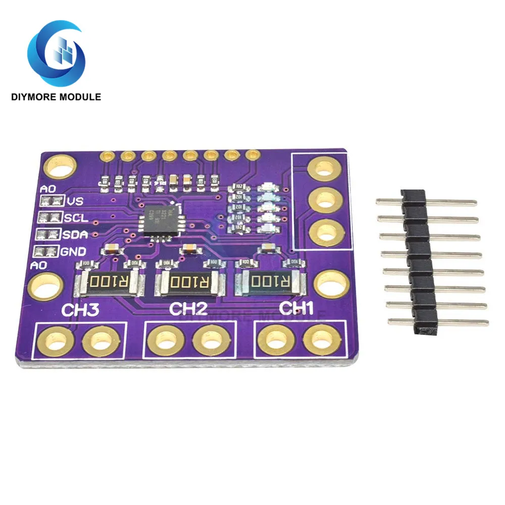 Плата питания INA3221 трехканальный шунтовый Датчик тока монитор напряжения I2C