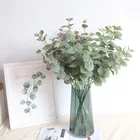 1 букет искусственных листьев эвкалипта, аксессуары для украшения дома, предметы интерьера сделай сам, искусственные цветы для гостиной, свадебный подарок