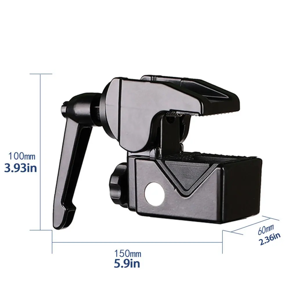 

Universal Rotating Clamp Aluminum Alloy Quick-release Plate Holder Tilt Quick Release Seat Fixing Frame For SLR Camera