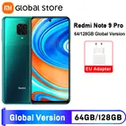 Глобальная версия смартфона Redmi Note 9 Pro 6 ГБ 64 Гб6 ГБ 128 ГБ NFC Восьмиядерный Snapdragon 720G 64-мегапиксельная четырехъядерная камера экран 6,67