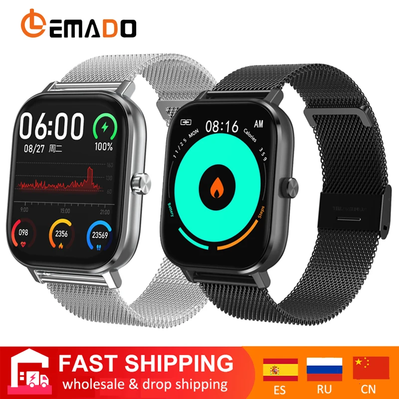 LEMADO DT35 Смарт часы с Bluetooth и вызовом 1 54 дюймов наручные ЭКГ монитор сердечного
