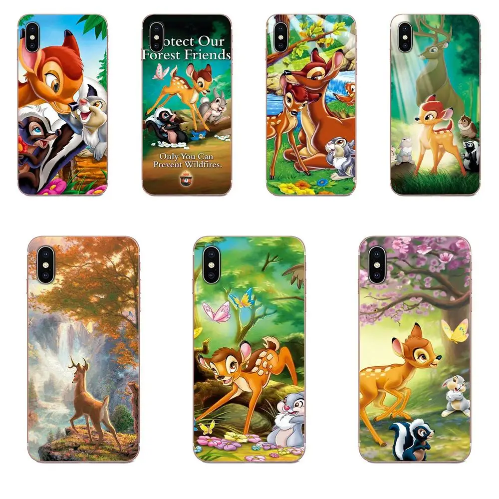 Американский Анимационный олененка Бэмби для Samsung Galaxy A10 A20 A20E A3 A40 A5 A50 A7 J1 J3 J4 J5 J6 J7