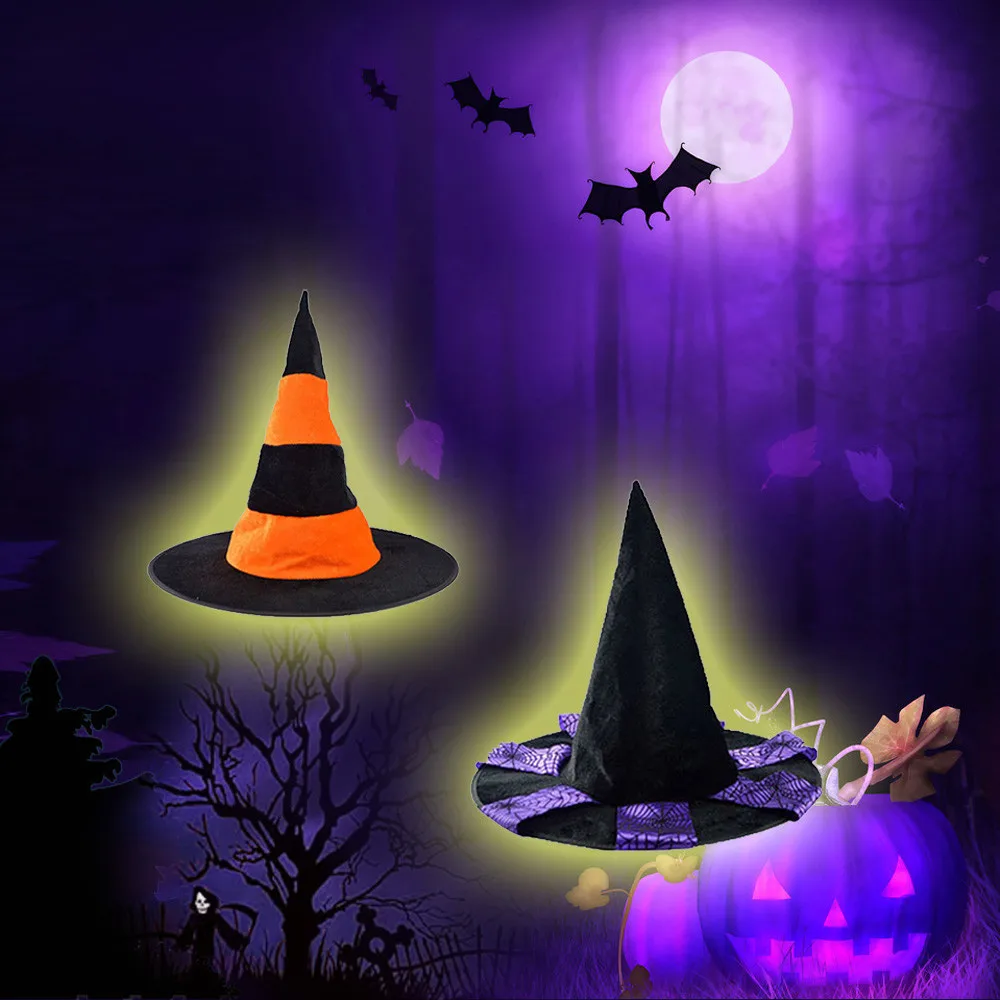 1 шт. черная шляпа ведьмы для взрослых женщин на Хэллоуин аксессуар костюма шапка