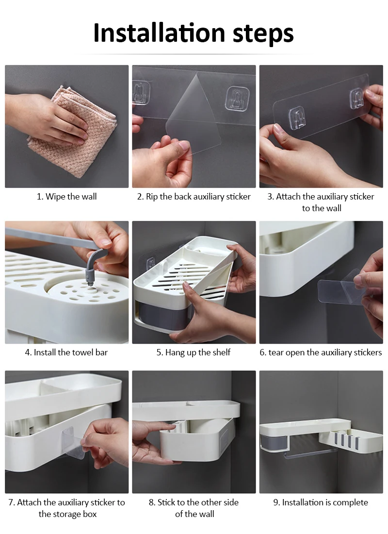 Стеллажи для хранения в ванной комнате 4 цвета | Дом и сад