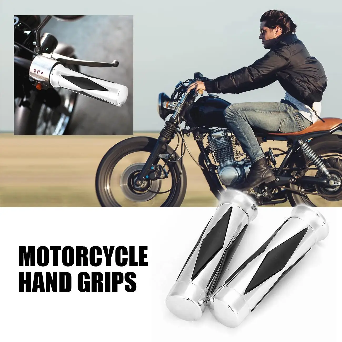 1 &quotХромированный Алмазный руль для мотоцикла ручки Suzuki Harley Davidson Honda Kawasaki Yamaha Chopper