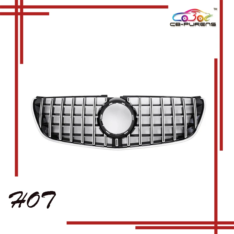 

2014 2015 2016 2017 2018 2019 GT Style Front Bumper Racing Grille For Mercedes Benz V-Class W447 V260 V250 & Vito-Class Grill