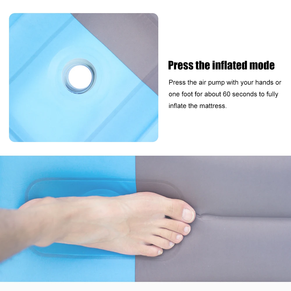 Сверхлегкий воздушный коврик для пикника пляжный надувной матрас палатка