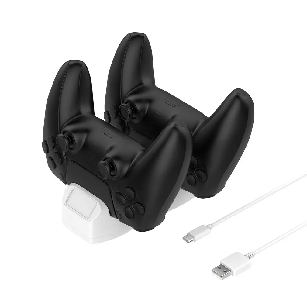 

Dual Slot Gamepad Charger Station Stand Fast Charging Dock Base Power Supply & USB Adapter for PS5 Wireless Game Controller