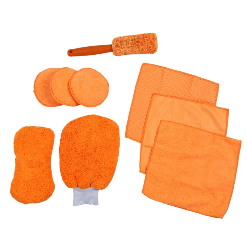 9 шт набор для мытья автомобиля из микрофибры автомобильная щетка покрышек