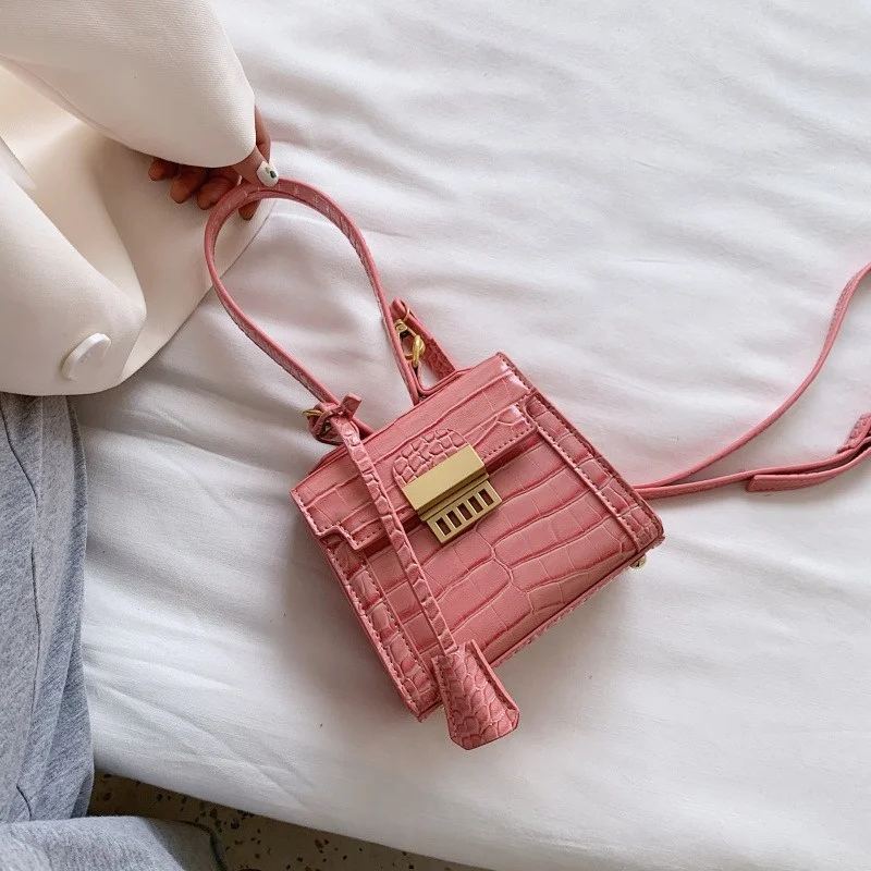 

Миниатюрные сумки через плечо Barleygirl из искусственной кожи для женщин 2021 летняя простая сумка на плечо с каменным узором женские сумки-тоут