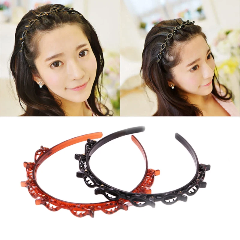 

Double Bangs Hairstyle Hairpin Hair Accessories Double Layer Bangs Clip Woman Girls Hairdressing Headband Hairbands Headwear