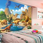 Фэнтези Lakeside обои с динозаврами для детской комнаты тираннозавр рекс фон для детской комнаты настенная бумага домашний декор Фреска