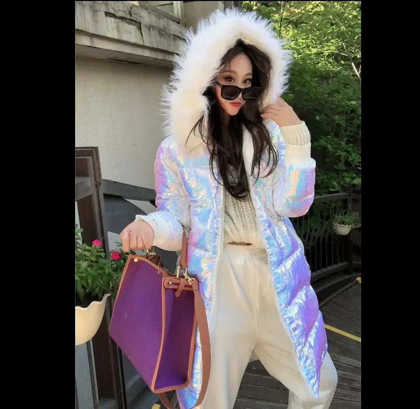 Новинка 2019 модное осенне-зимнее пальто с хлопковой подкладкой Женская парка