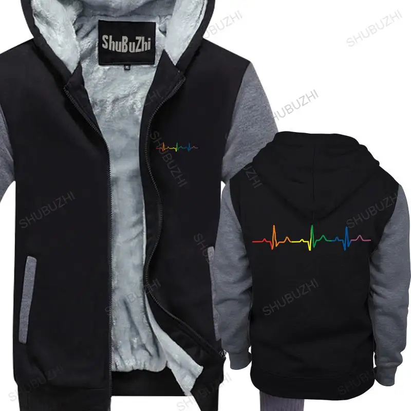 

Men thick hoodies pullover Gay Pulse Festival LGBT men cotton MENS hoodies with Pride Colours Mardi Gras London warm hoody