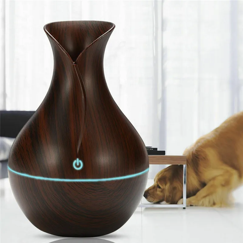 USB Electric Aroma air diffuser wood Ultrasonic air humidifier Essential oil Aromatherapy maker for home Or Office Incense