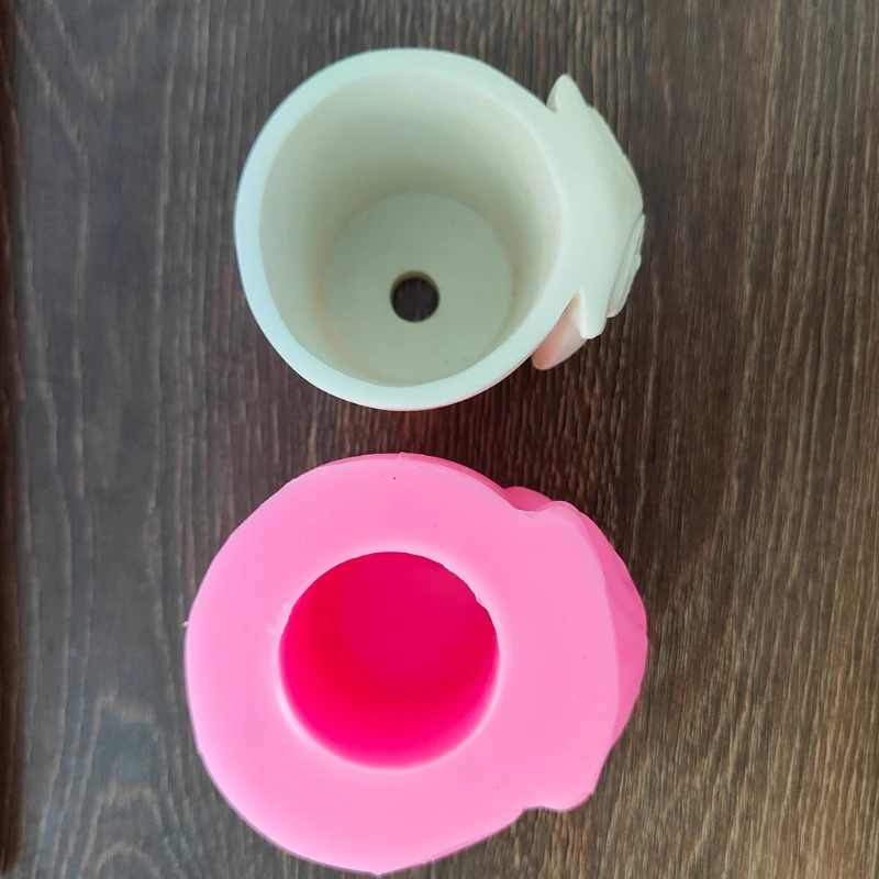 

Succulents Flower Pot Resin Silicone Mold Suitable for Diy Garden Concrete Flower Pot Candle Holder Crafts Home Decor
