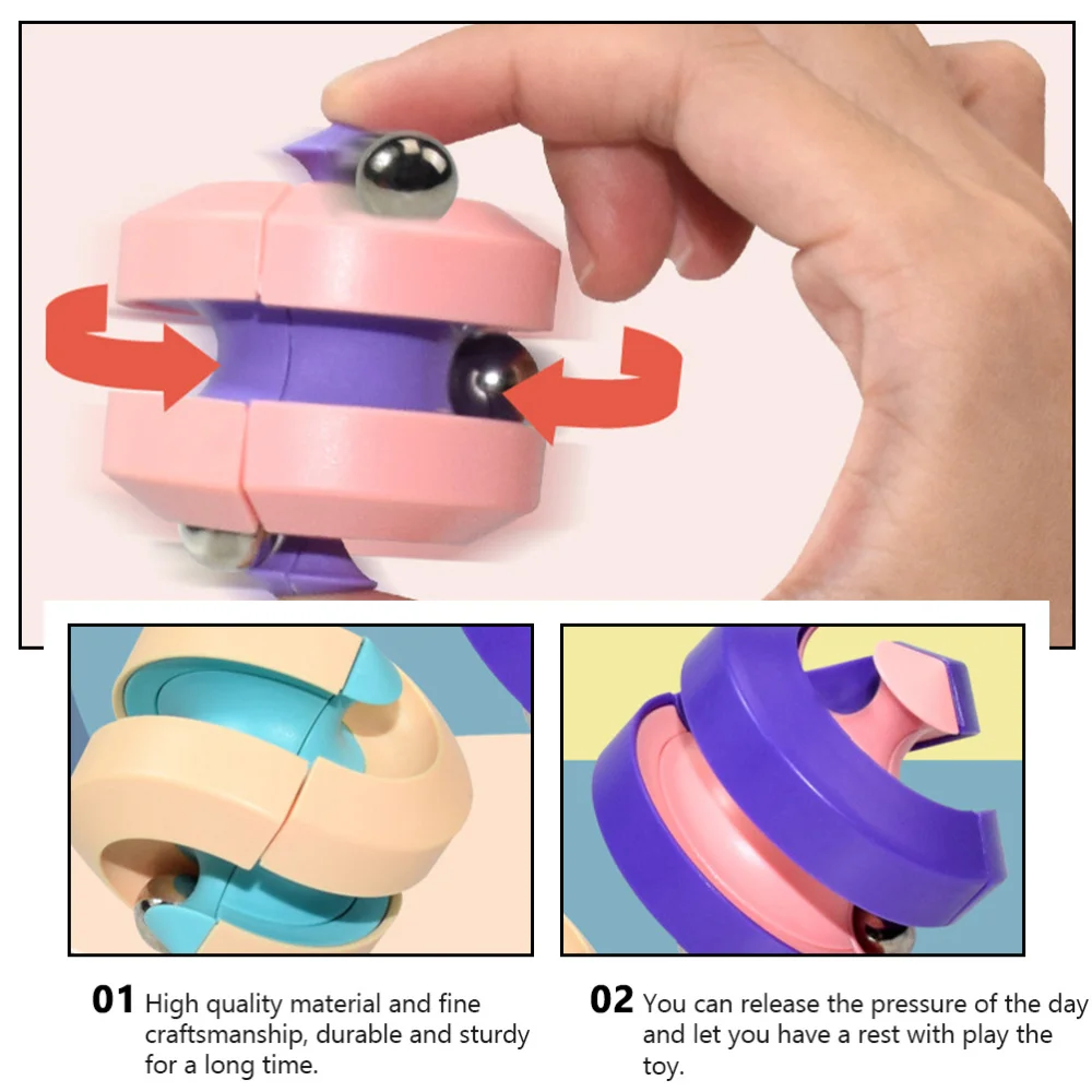 

4Pcs Fingertip Gyro Cube Toys Puzzle Toys Decompression Toys (Assorted Color)