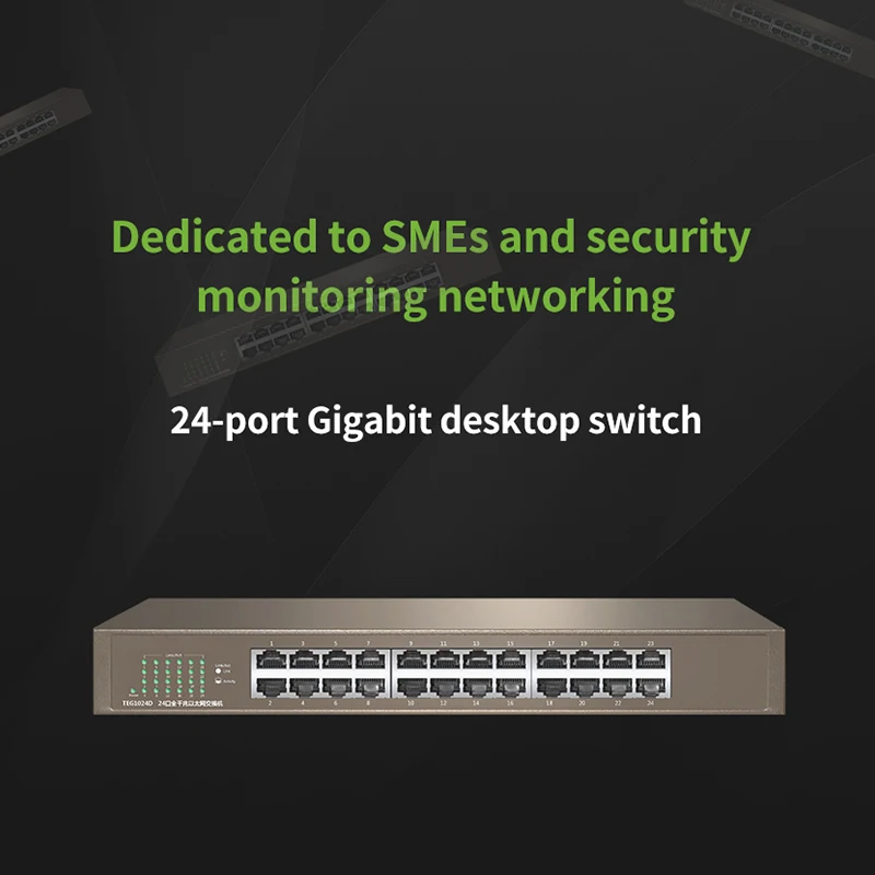 TD GLTEG1024D 24*10/100/1000 м RJ45 Порты сетевой коммутатор вперед Auto MDI/MDIX гигабитный дизайн за