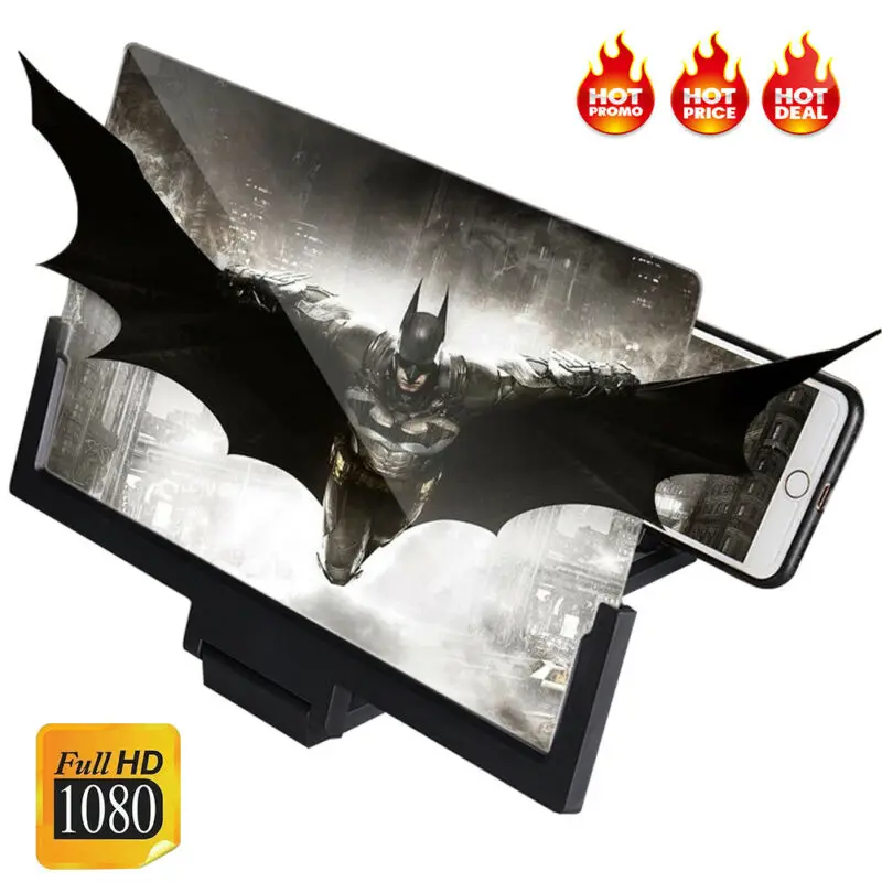 14 дюймов 3D Экран видео лупа увеличитель Портативный смартфон складной усилитель