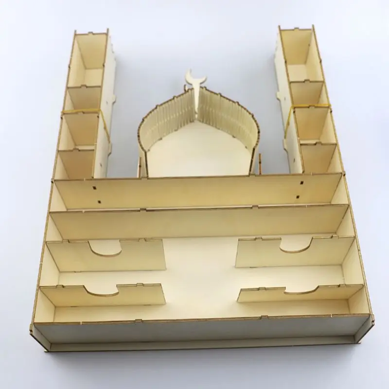 

Ramadan Countdown Calendar DIY Wood Eid Mubarak Ornament Wooden Drawer Home Party Decoration