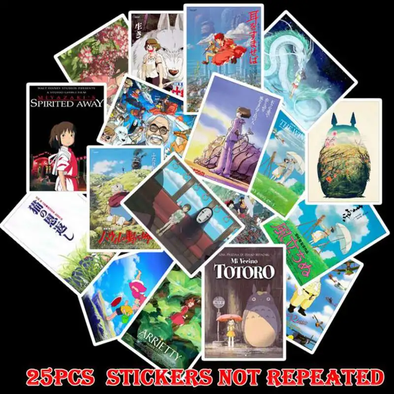 25 шт. наклейки знаменитостей из аниме не повторяющие сильную вязкость