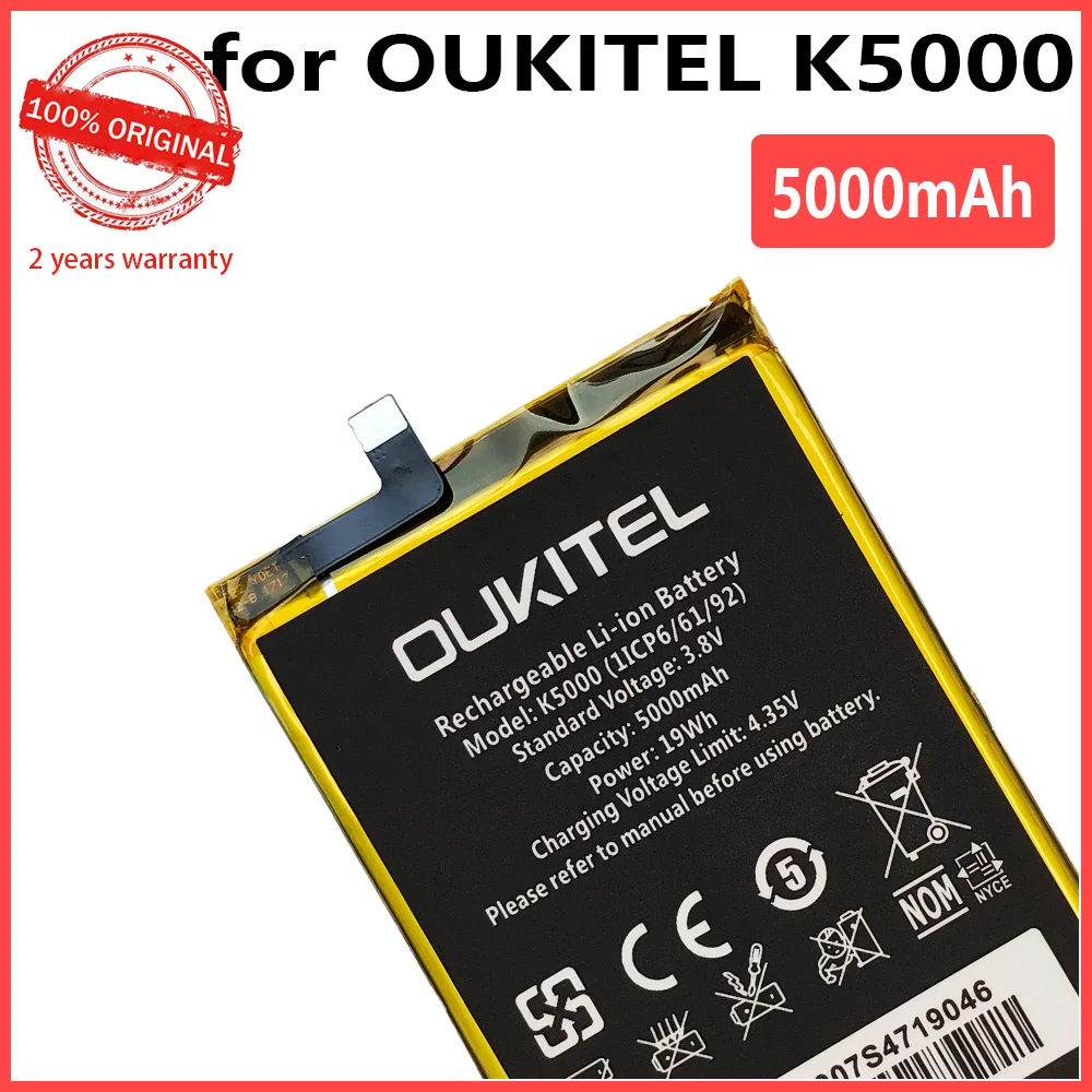 New Original 5000mAh K 5000 Phone battery For Oukitel K5000 High Quality Replacement Batteries Bateria With Tracking number