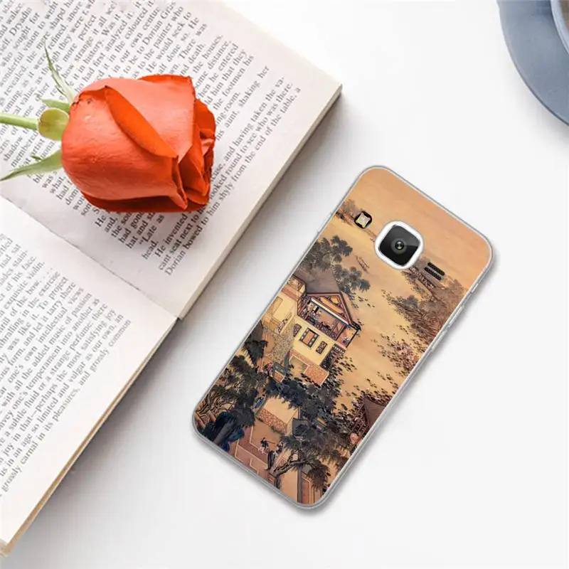 

Art chinese style illustration retro Phone Case For Samsung Galaxy J2 J4 J5 J6 J7 J8 2016 2017 2018 Prime Pro plus Neo duo