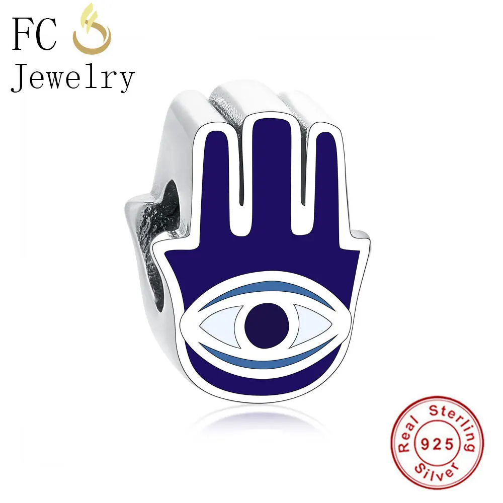 FC ювелирное изделие, браслет Pandora, 925 серебро, мультяшное животное, мини мышка, розовый цвет, эмаль, бисер, изготовление, Берлок - Цвет: FC0286