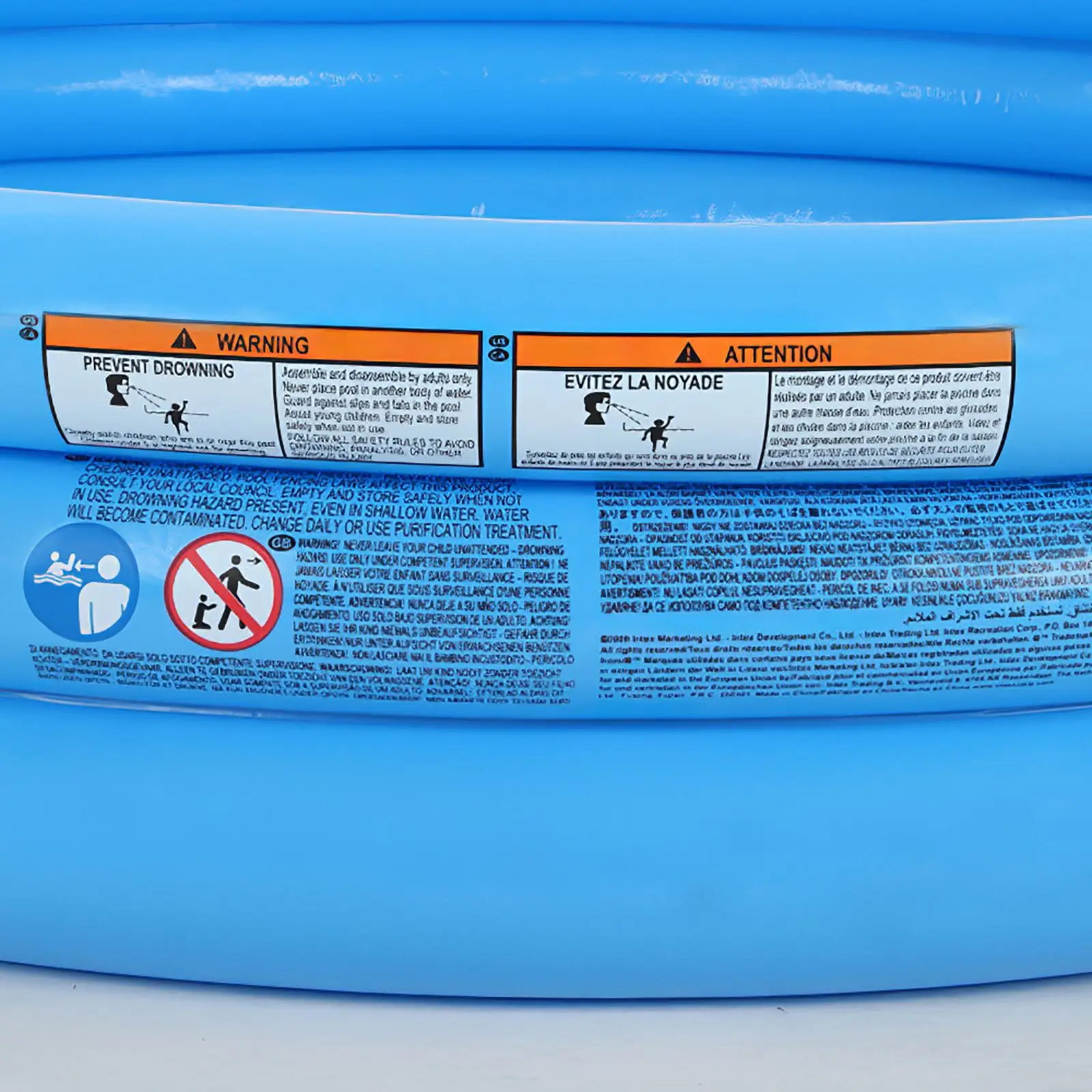 

Children'S Swimming Pools Blue Large Soft Family Pool Inflatable Round Beach Vacation Paddling PoolFor Kids Summer Party