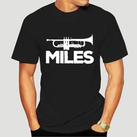 miles davis trumpet logo printed t shirt men summer stylish tee shirt round collar short sleeve cotton tops plus size 6698x