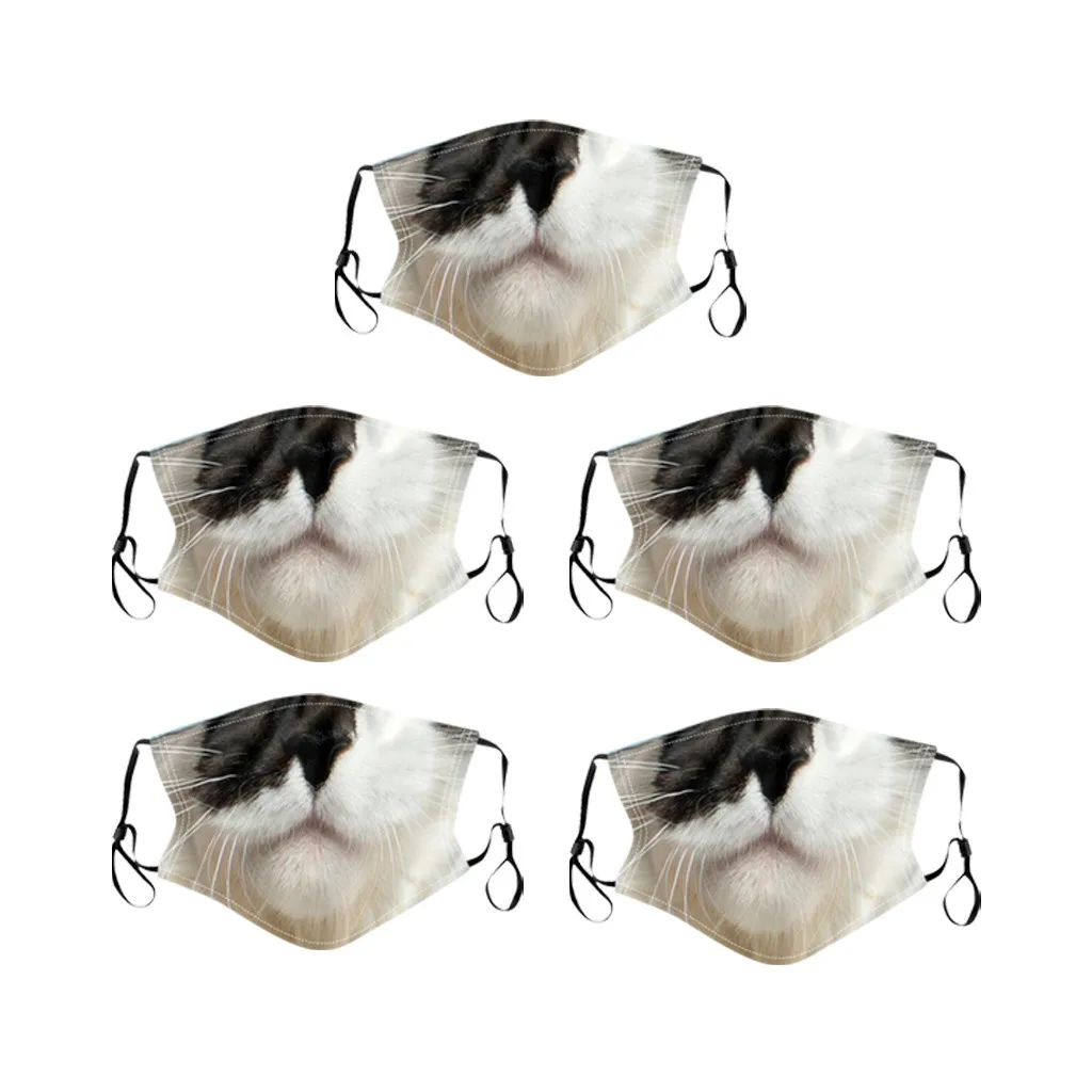 5 шт. детская маска для лица с 3d-изображением животных | Спорт и развлечения