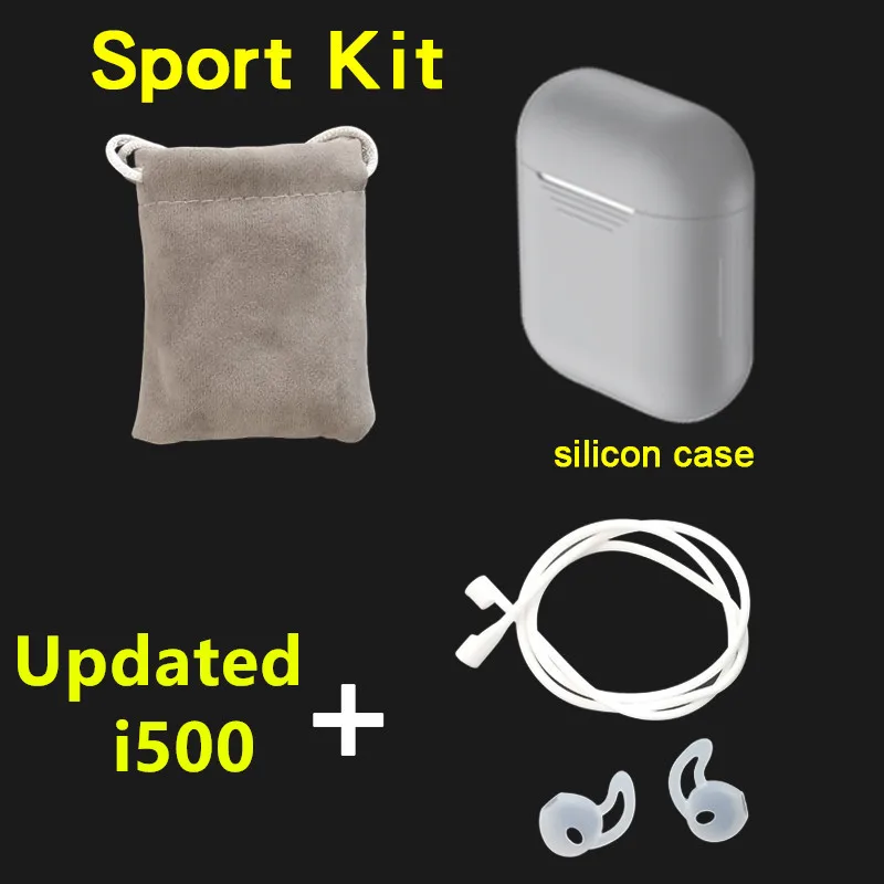Updated i500 gray Обновленный i500 TWS/i500x TWS Беспроводной Bluetooth гарнитуры TWS i500 pk i200 TWS i9000 TWS i500 - Цвет: Updated i500 gray