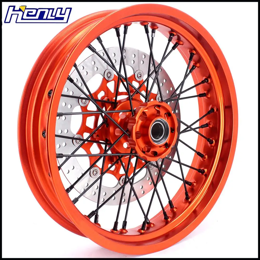 3,5/4,25 Supermoto полный колеса Supermotard диски набор для KTM SX SXF XC XCW XCF EXC EXCF 125 150 300 350 450 500 505 525