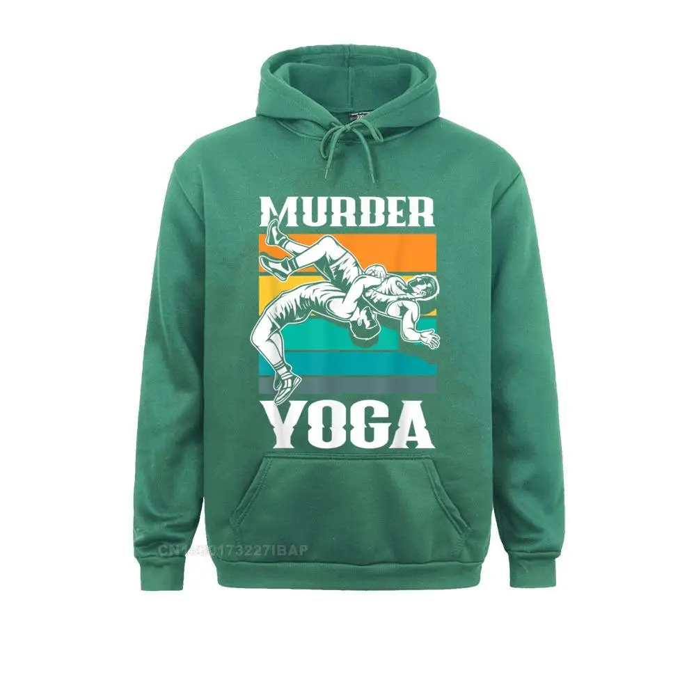 Murder Yoga Funny Retro Vintage Wrestler Wrestling Hoodies for Men Customized Sweatshirts Chinese Style Cheap Hoods Long Sleeve images - 6