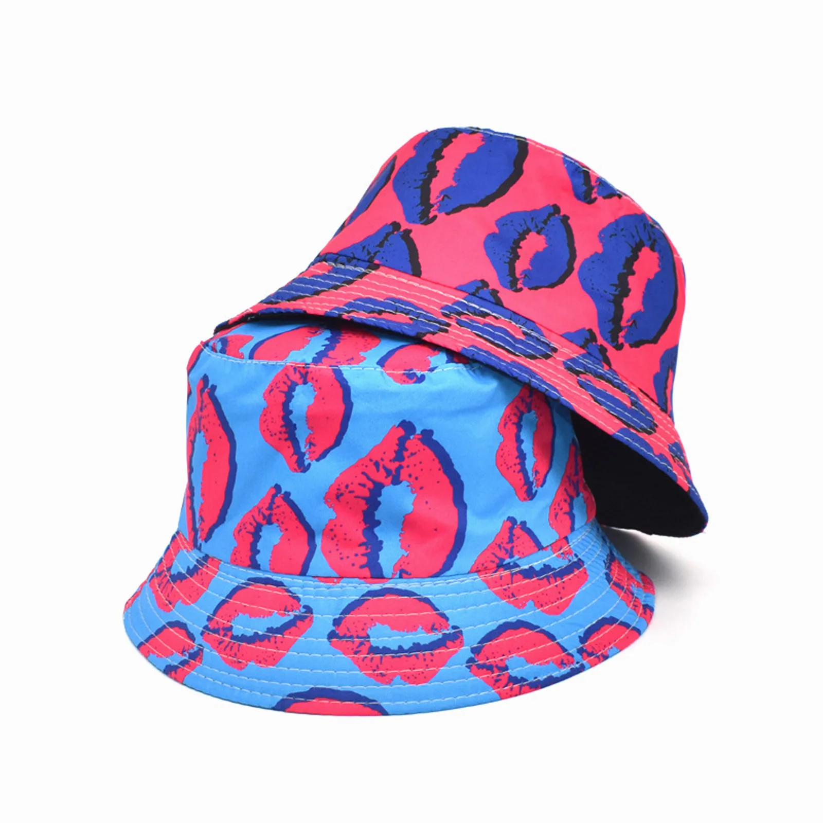 

Funny Adult Cap Fashion Sexy Lips Printing Sunshade Hat Unisex Fisherman Hat Basin Hat Outdoor Bucket Hats ляпа женская леняя