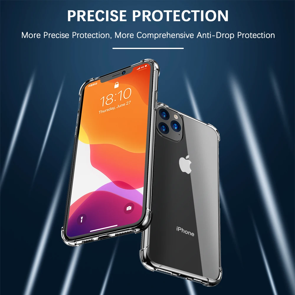 FLOVEME для iPhone 11 чехол Pro Max 11pro 2019 ударопрочный телефона силиконовый прозрачный из